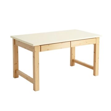 Cliff Crossing Empty Workshop Workbench - Cream