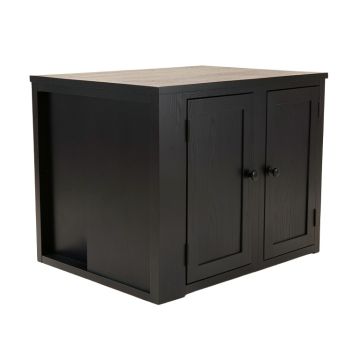 Ridge Brook Empty Furniture-Style Litter Enclosure - Black