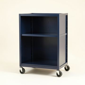 Heath Dale Empty Rolling Workshop Cart - Navy (synthetic illustration; no displayed measurements)