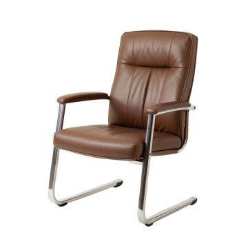 Lobby Office Genuine Leather Conference Chair
