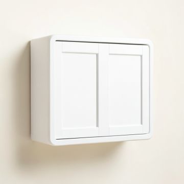 Field Dale Wall-Mounted Entry Cabinet - White (synthetic illustration; no displayed measurements)