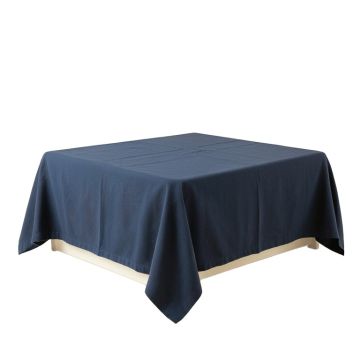 Spruce Brook Flat Bed Sheet - Navy (synthetic illustration; no displayed measurements)