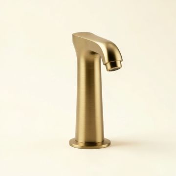 Single Hole Bathroom Vessel Faucet With Waterfall Glass Head (synthetic illustration; no displayed measurements)