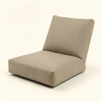 Indoor/Outdoor Spun Polyester Chaise Lounge Cushion (synthetic illustration; no displayed measurements)