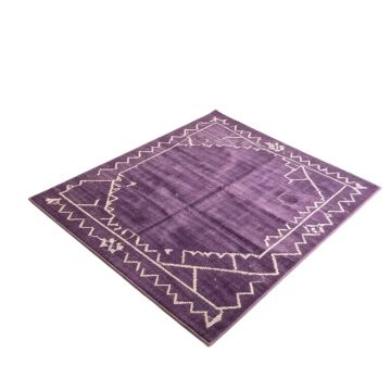 Rodrigue Geometric Purple Area Rug