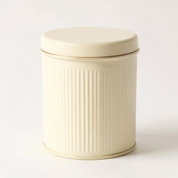 Olive Crest Storage Canister With Lid - Cream (synthetic illustration; no displayed measurements)