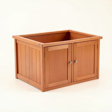 Cliff Dell Empty Furniture-Style Litter Enclosure - Terracotta (synthetic illustration; no displayed measurements)