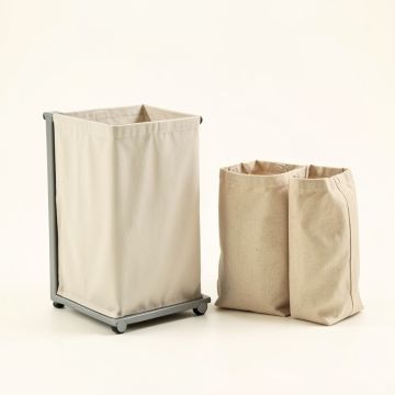 Shore Bend Laundry Sorting Station With Plain Removable Bags - Gray (synthetic illustration; no displayed measurements)