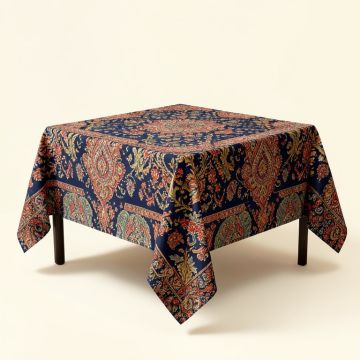 Vintage Ornament Bohemian Tablecloth (synthetic illustration; no displayed measurements)