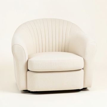 Dune Dale Upholstered Armchair - Ivory (synthetic illustration; no displayed measurements)