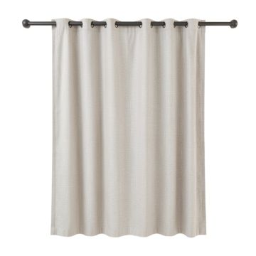 Fernandes Distressed Solidsemi-Sheer Tab Top Single Curtain Panel