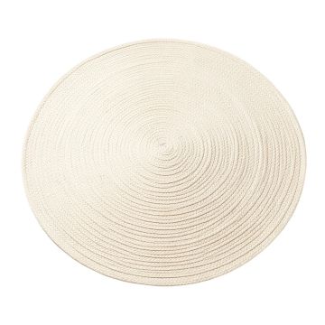 Rowan Bend Round Area Rug - Cream