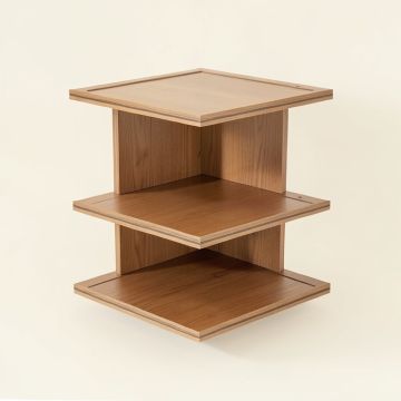 Quon Decorative Mid Century Modern 5 Piece Diamond Corner Shelf (synthetic illustration; no displayed measurements)
