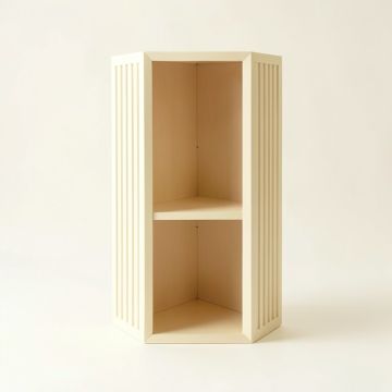 Field Dale Narrow Cubby Tower - Cream (synthetic illustration; no displayed measurements)