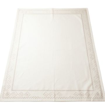 Birch Branch Rectangular Area Rug - White (synthetic illustration; no displayed measurements)