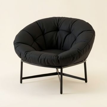 Manzelli 28 '' Wide Tufted Papasan Chair (synthetic illustration; no displayed measurements)