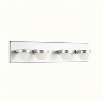 Oakman 4-Light Dimmable Chrome Vanity Light (synthetic illustration; no displayed measurements)
