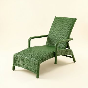 Dune Bluff Outdoor Lounge Chair - Green (synthetic illustration; no displayed measurements)