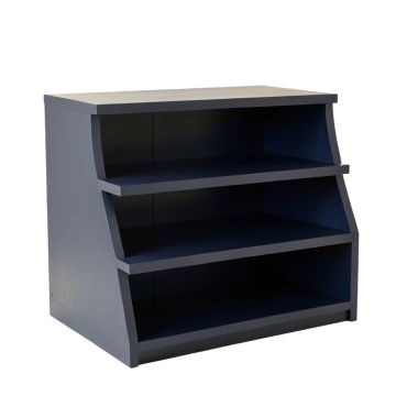 Juniper Dell Desktop Shelving Unit - Navy