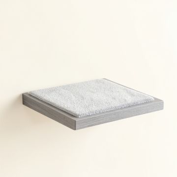 Dawn Bend Wall-Mounted Cat Perch - Gray (synthetic illustration; no displayed measurements)