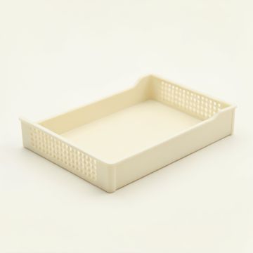 Juniper Dell Empty Under-Desk Cable Tray - Ivory (synthetic illustration; no displayed measurements)