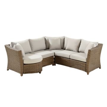 Purington Circular Patio Sectional With Cushions