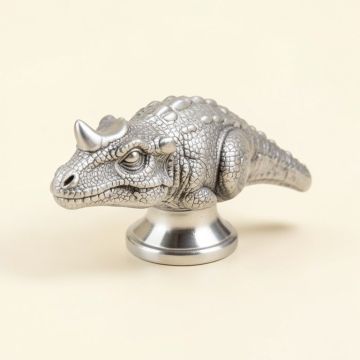 1 1/2 '' Length Styracosaurus Dinosaur Knob (synthetic illustration; no displayed measurements)
