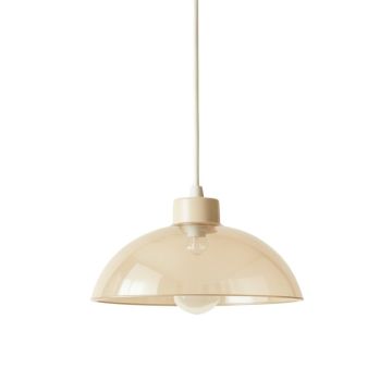 Elm Canyon Pendant Light Suspended From One Plain Cable - Beige