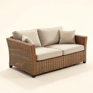 Volney Patio Sofa With Cushions (synthetic illustration; no displayed measurements)