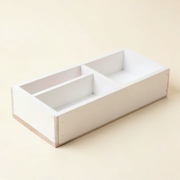 Brook Branch Empty Pantry Drawer Organizer Insert - White (synthetic illustration; no displayed measurements)