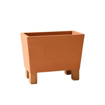 Willow Bridge Empty Raised Planter - Terracotta