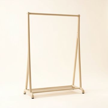 Flint Brook Empty Garment Rack - Beige (synthetic illustration; no displayed measurements)