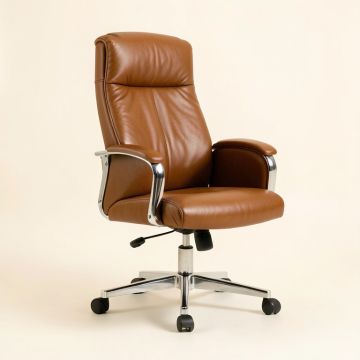 Barbara Top Grain Leather Office Chair (synthetic illustration; no displayed measurements)