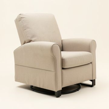 33.8 '' Wide Manual Swivel Recliner (synthetic illustration; no displayed measurements)