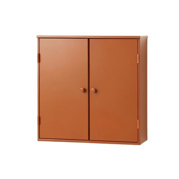 Alder Edge Wall-Mounted Entry Cabinet - Terracotta