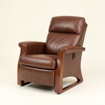 Leonie 35 '' Wide Faux Leather Manual Wing Chair Recliner (synthetic illustration; no displayed measurements)