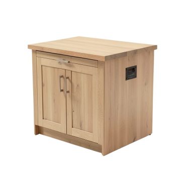 Quiroga Kitchen Island With Wood Top