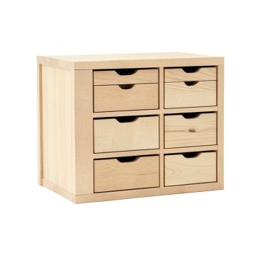 Heath Branch Small-Parts Storage Drawer Cabinet - Beige