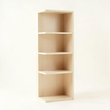 Aspen Bend Narrow Cubby Tower - Ivory (synthetic illustration; no displayed measurements)