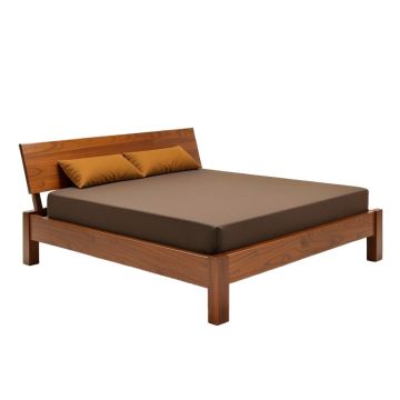 Solid Wood Platform Bed - Alder Collection (synthetic illustration; no displayed measurements)