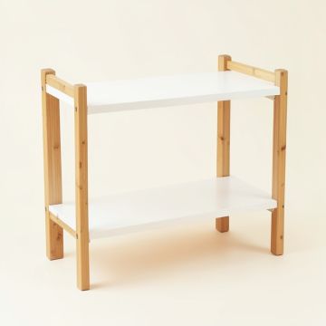 Wren Bend Empty Countertop Canister Rack - White (synthetic illustration; no displayed measurements)