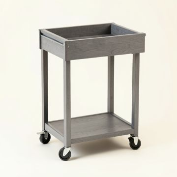 Juniper Bluff Empty Rolling Workshop Cart - Gray (synthetic illustration; no displayed measurements)