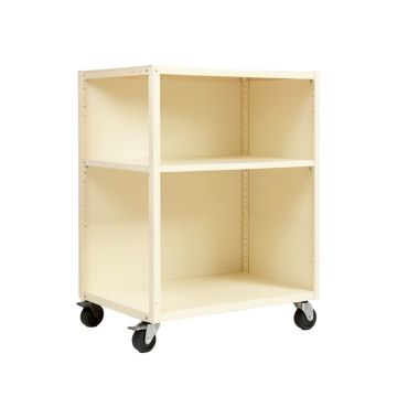 Hazel Bend Empty Rolling Workshop Cart - Cream