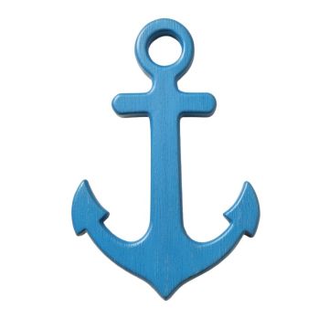 Hand-Painted Welcome Anchor Wall Décor