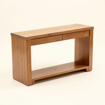 42 '' Solid Wood Console Table (synthetic illustration; no displayed measurements)