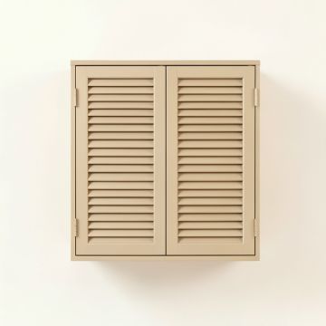 Rowan Dell Wall-Mounted Laundry Cabinet - Beige (synthetic illustration; no displayed measurements)