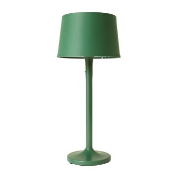 Ridge Crossing Floor Lamp With A Plain Fabric Shade - Green