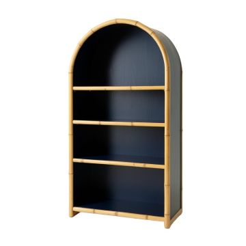 River Arc Freestanding Bookcase - Navy