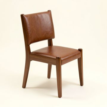 Channel Island Ladder Back Side Chair In Walnut (synthetic illustration; no displayed measurements)