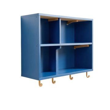 Lake Bridge Wall-Mounted Entryway Organizer Shelf - Blue